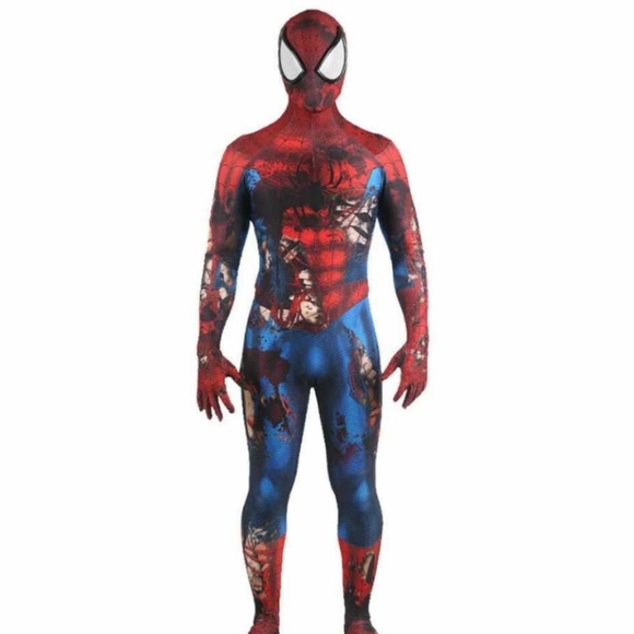 Zombie Spider-Man Jumpsuit Spiderman Cosplay no mask Included  XL/kids - Picture 4 of 10